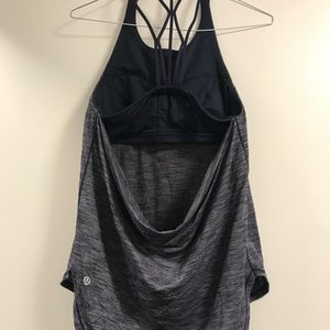 Lululemon Raise the Barre tank in indigo mix